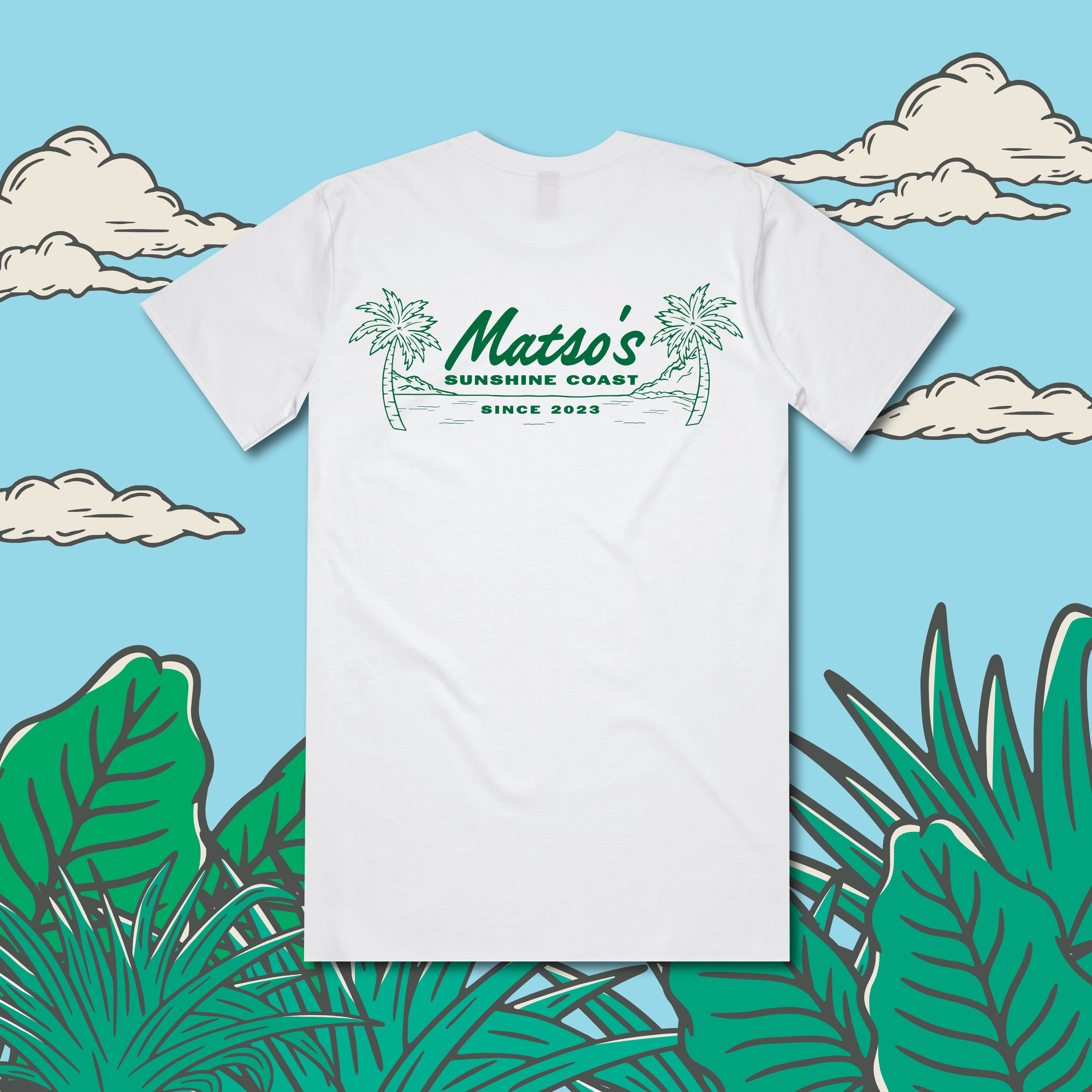 Matso's Palm Trees - White
